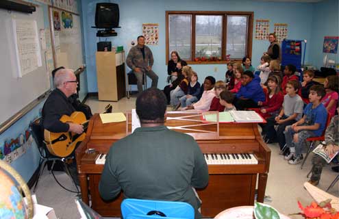 “Artists in the Schools” Brings Jazz Musicians to Washington Island Schools and Door County Public School Kids to Birch Creek