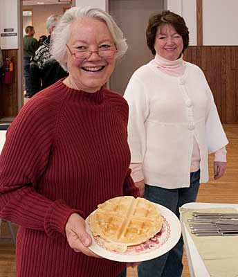 Beat the Door County Winter Blahs on Saturday, Feb 6 with Fresh Hot Ridges Waffles!