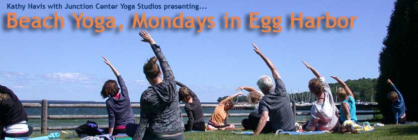 Junction Center Yoga Studio Flows to Egg Harbor for Beach Yoga on Monday Mornings