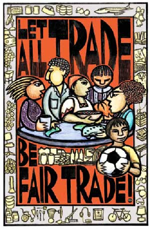 Witness for Peace Fair Trade Fair at Settlement Shops South of Fish Creek, Aug 20