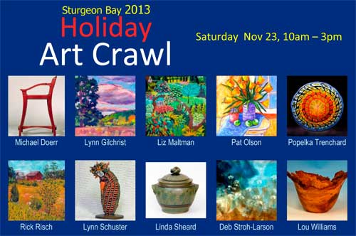 Sturgeon Bay 2013 Holiday Art Crawl Features Artists in Action, Nov 23